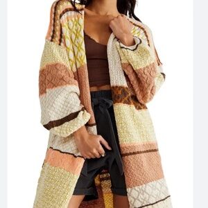 Love and Kisses Cardigan Maxi FREE PEOPLE Small Adorable
